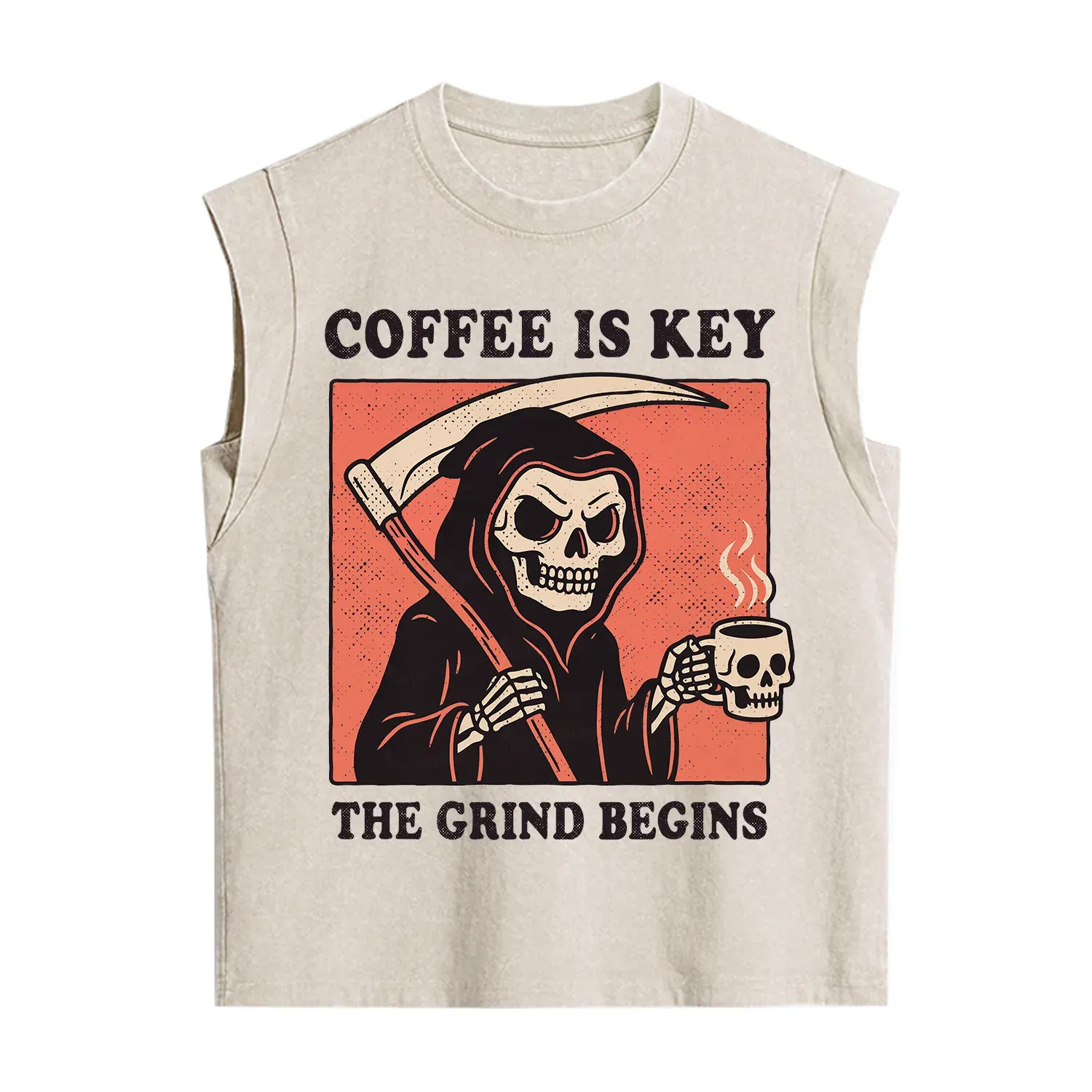 Purplehecate Coffee Is Key The Grind Begins Vintage Washed Tank