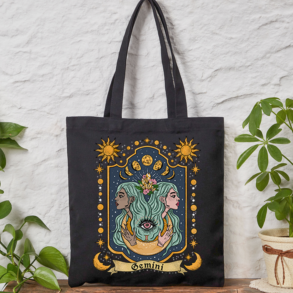 Purplehecate Gemini Zodiac Tote Bag