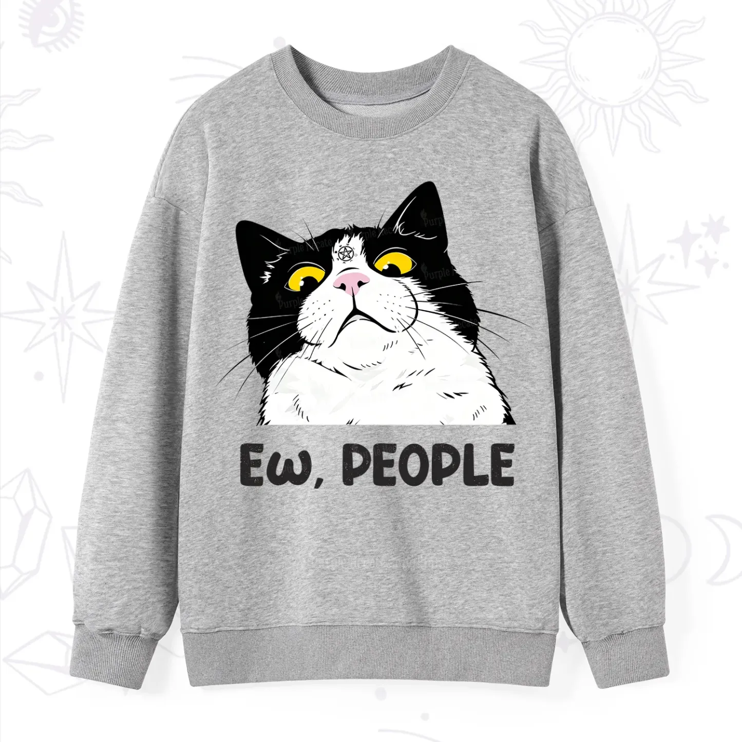 Purplehecate Ew People Cat Sweatshirt