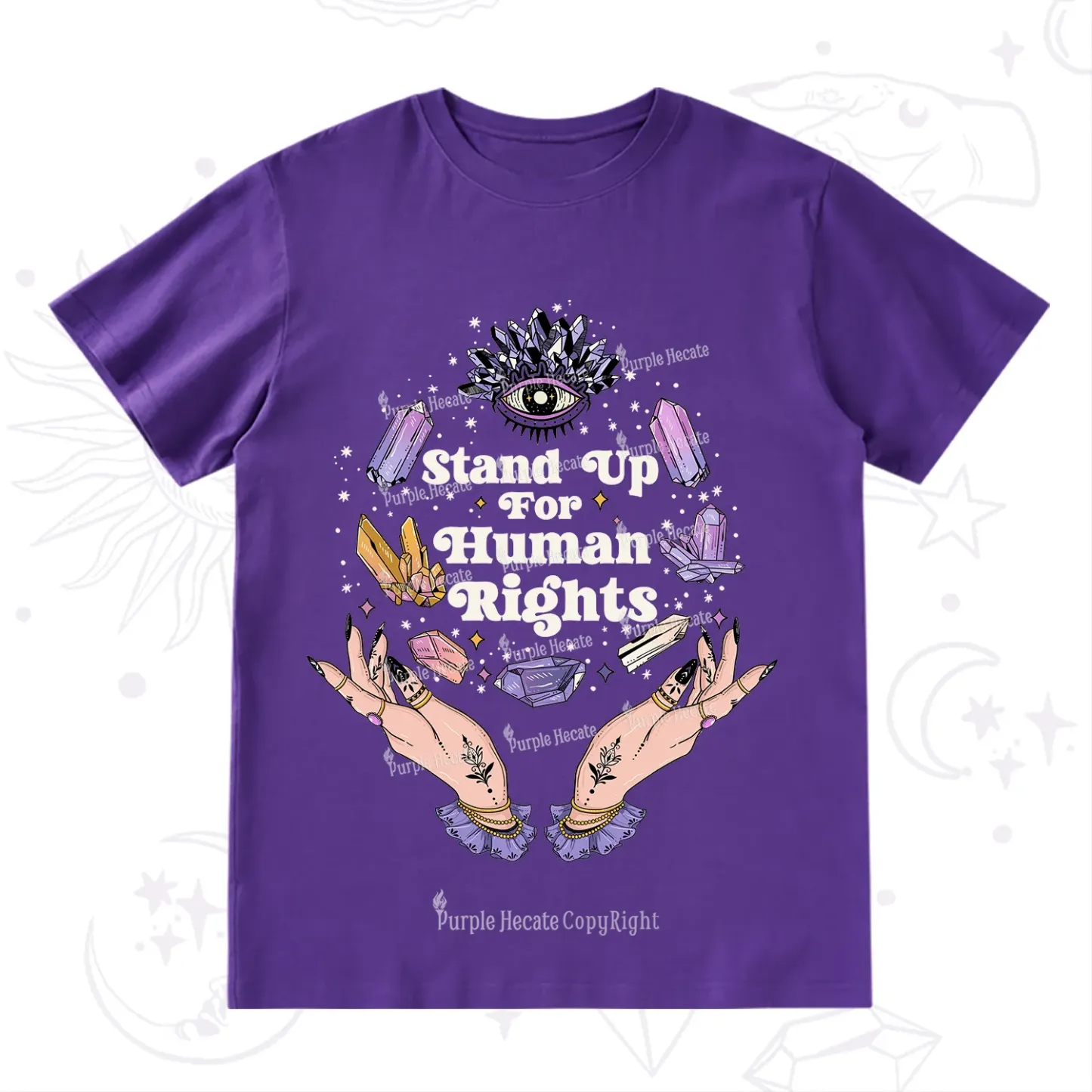 Purplehecate Stand Up For Human Rights T-Shirt