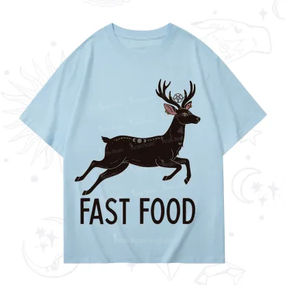 Purplehecate Fast Food Deer T-Shirt
