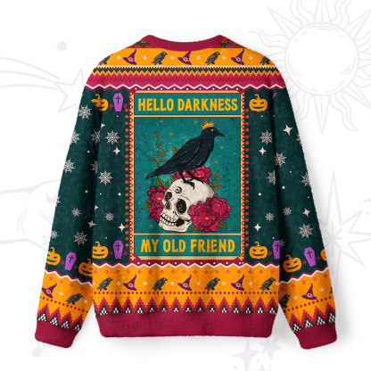 Purplehecate The Hello Darkness My Old Friend Oracle Card Ugly Halloween Sweatshirts