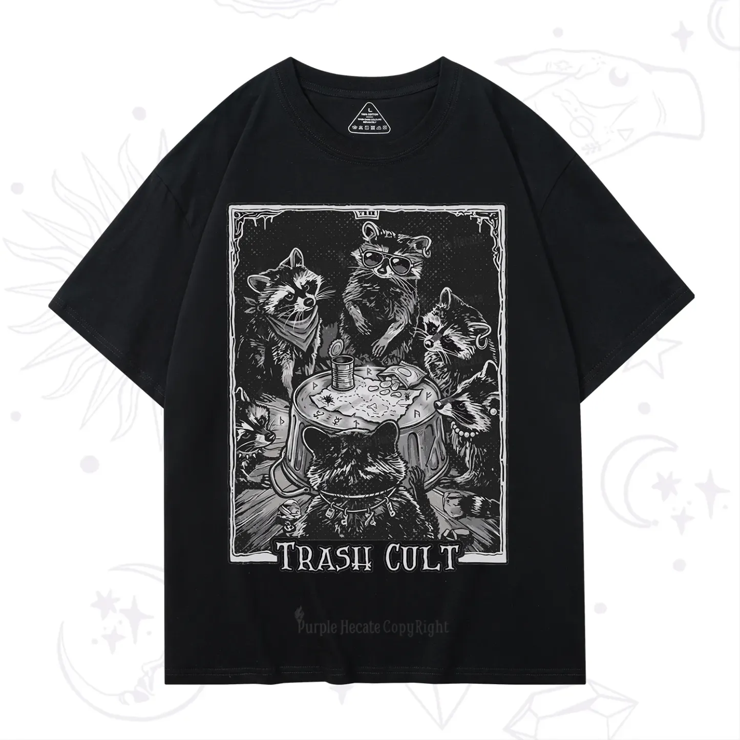 Purplehecate Trash Cult Raccoon T-Shirt