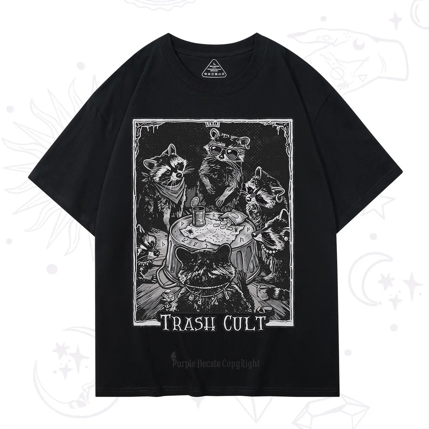 Purplehecate Trash Cult Raccoon T-Shirt