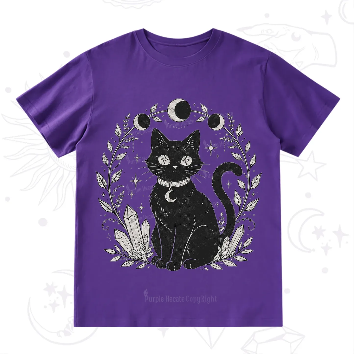 Purplehecate Mystical Cat T-Shirt