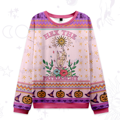 Purplehecate Hex The Patriarchy Witchy Ugly Halloween Sweatshirts