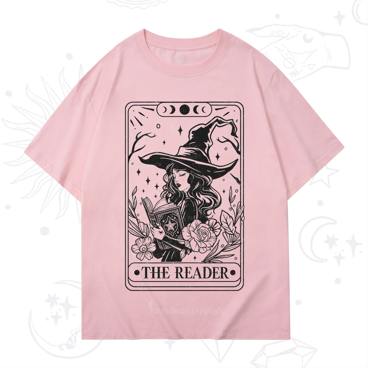 Purplehecate The Witch Reader Tarot T-Shirt