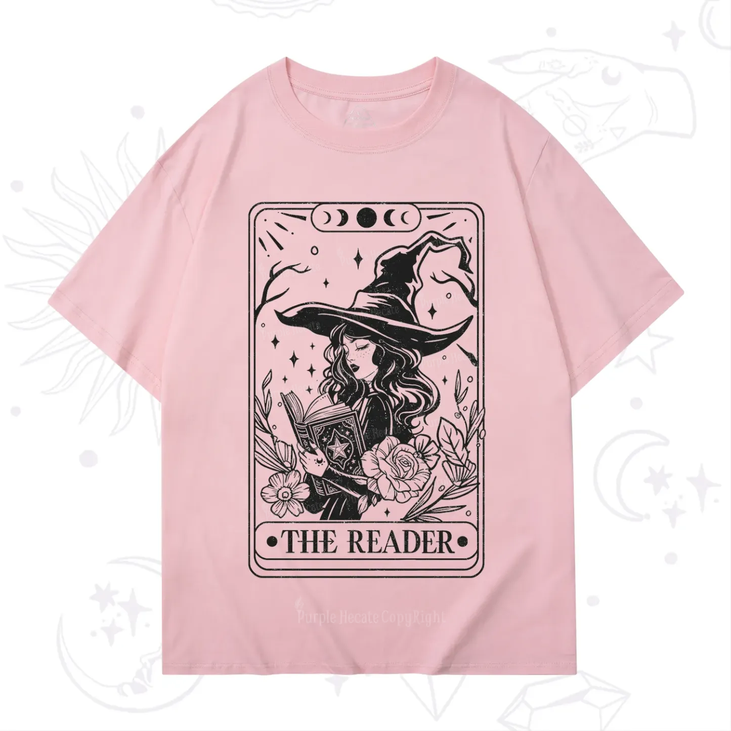 Purplehecate The Witch Reader Tarot T-Shirt