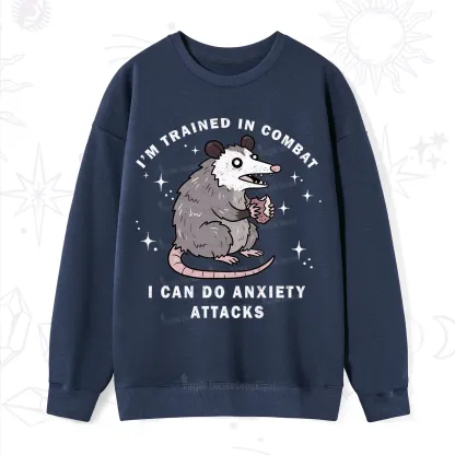 Purplehecate Anixety Attack Opossum Sweatshirt