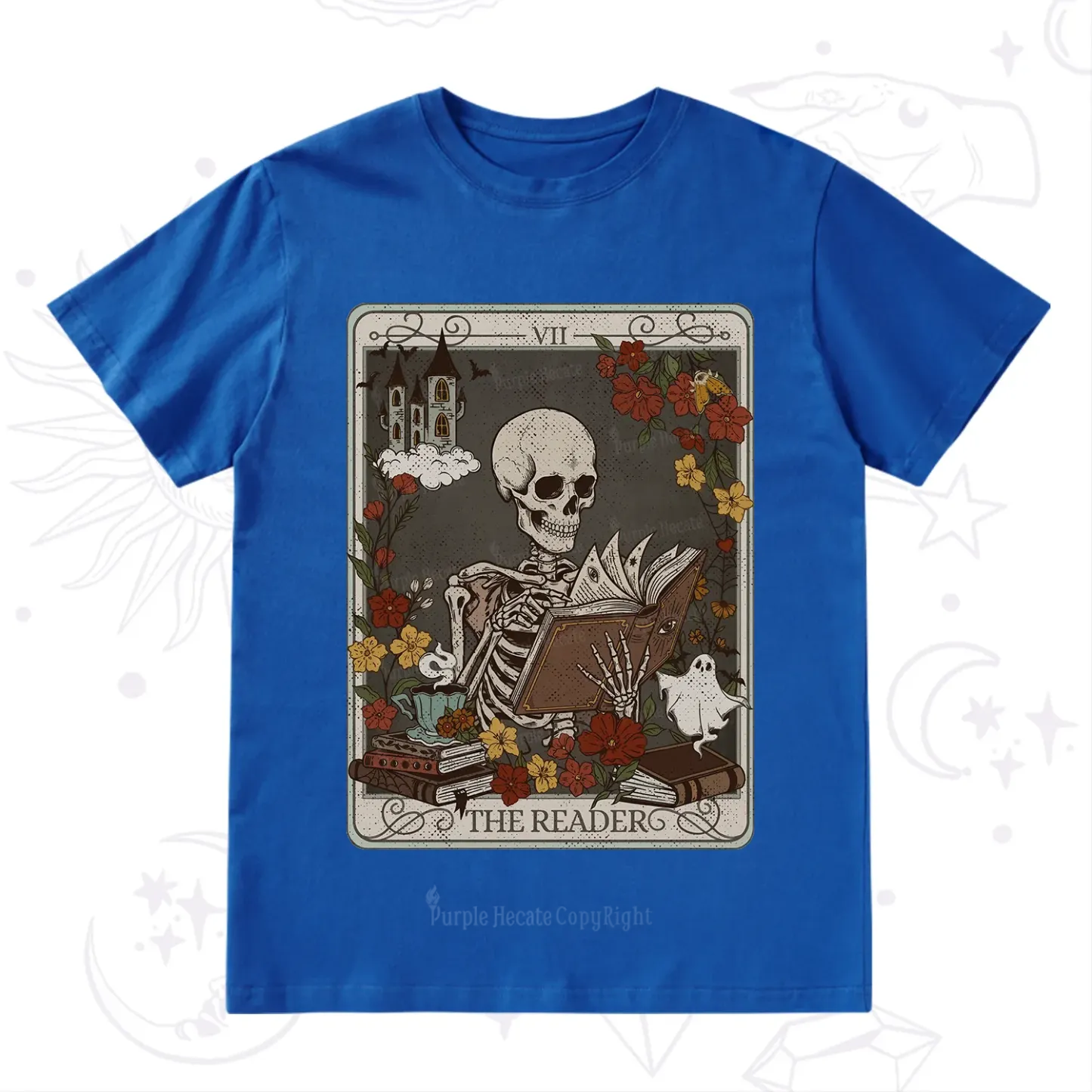 Purplehecate The Reader Tarot Card T-Shirt