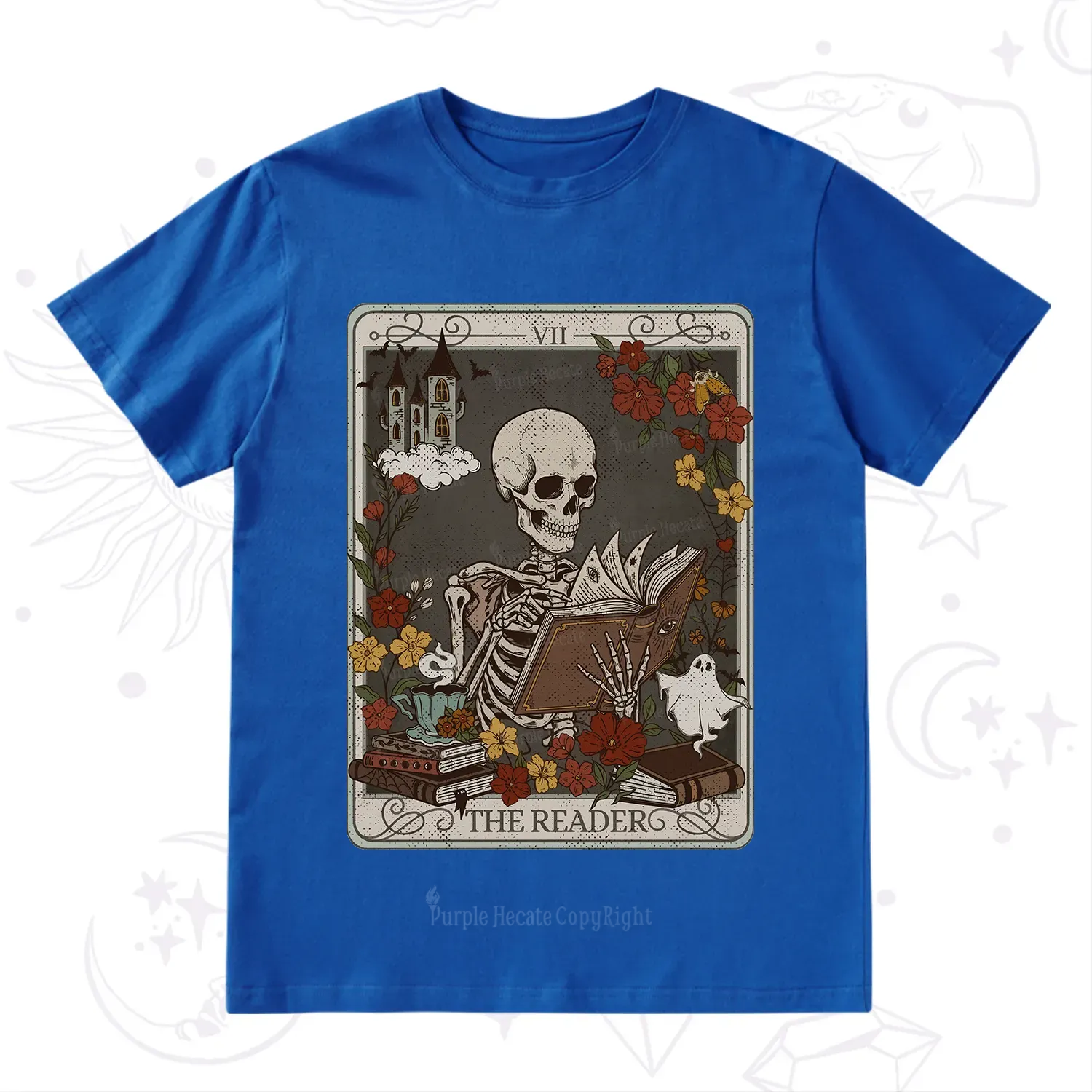 Purplehecate The Reader Tarot Card T-Shirt