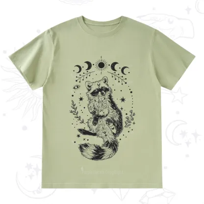 Purplehecate Lunar Magic Raccoon T-Shirt