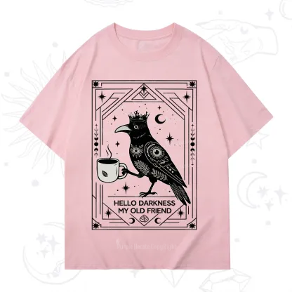 Purplehecate Hello Darkness My Old Friend Crow T-Shirt