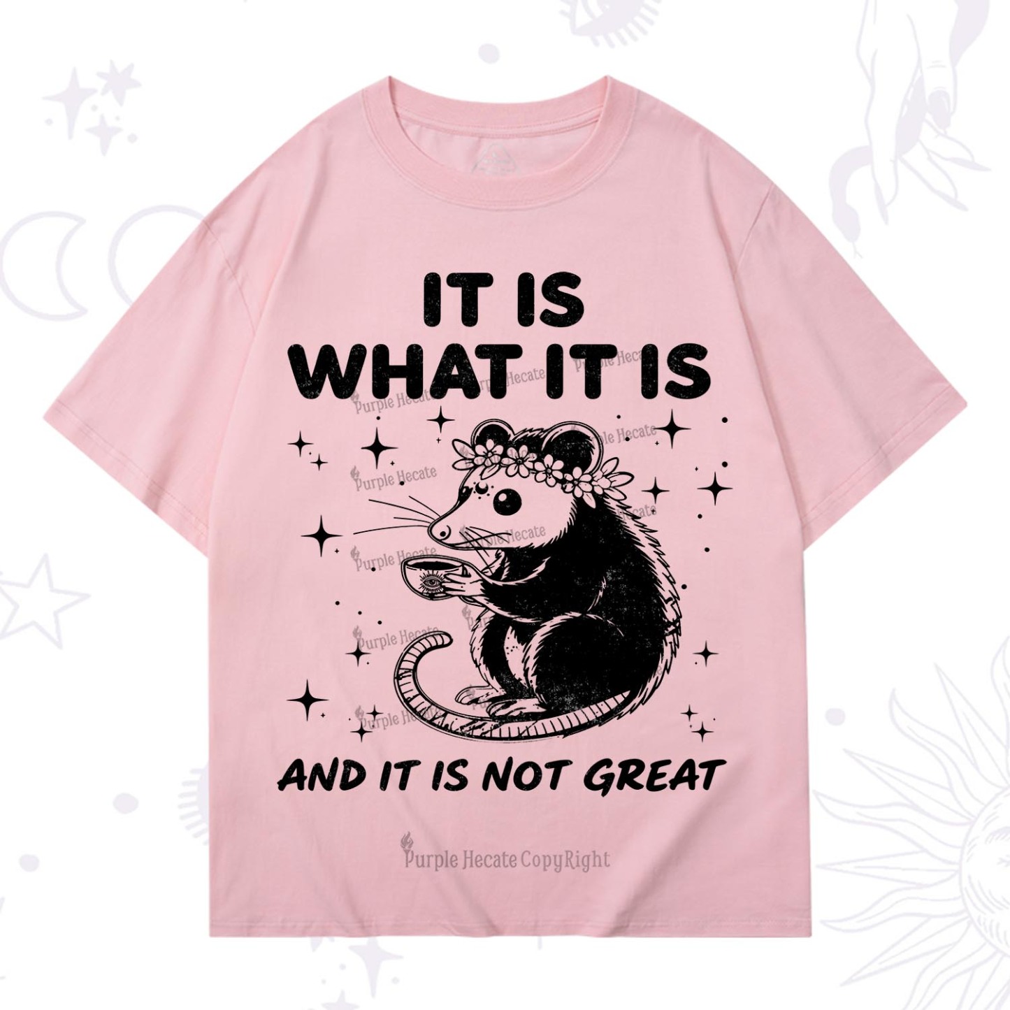 Purplehecate Possum It Is What It Is T-Shirt