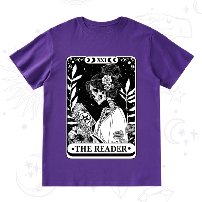 Purplehecate The Reader Skeleton Tarot T-Shirt