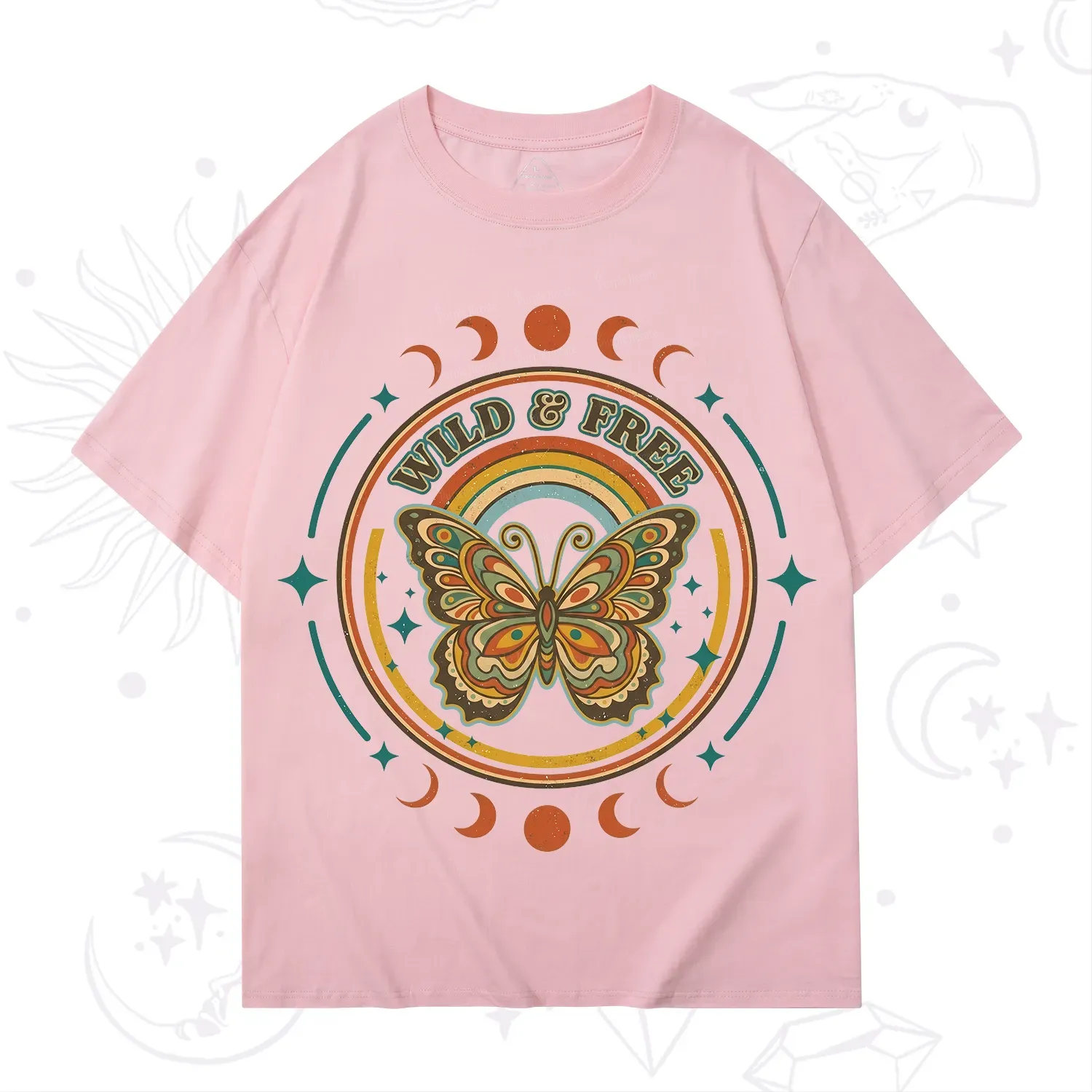 Purplehecate Wild?And?Free?Butterfly T-Shirt