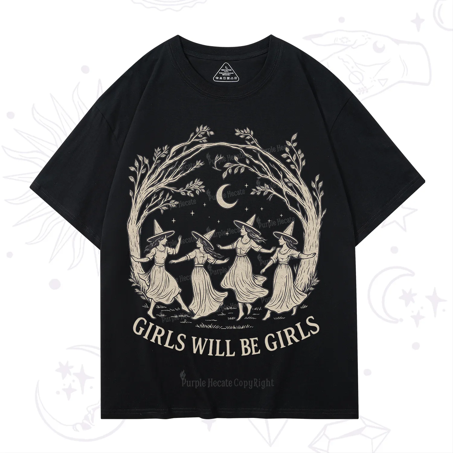 Purplehecate Girls Will Be Girls Witch T-Shirt