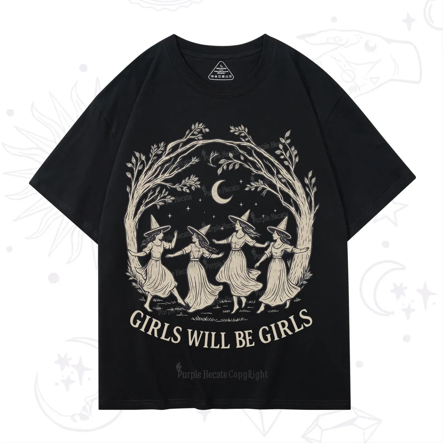 Purplehecate Girls Will Be Girls Witch T-Shirt