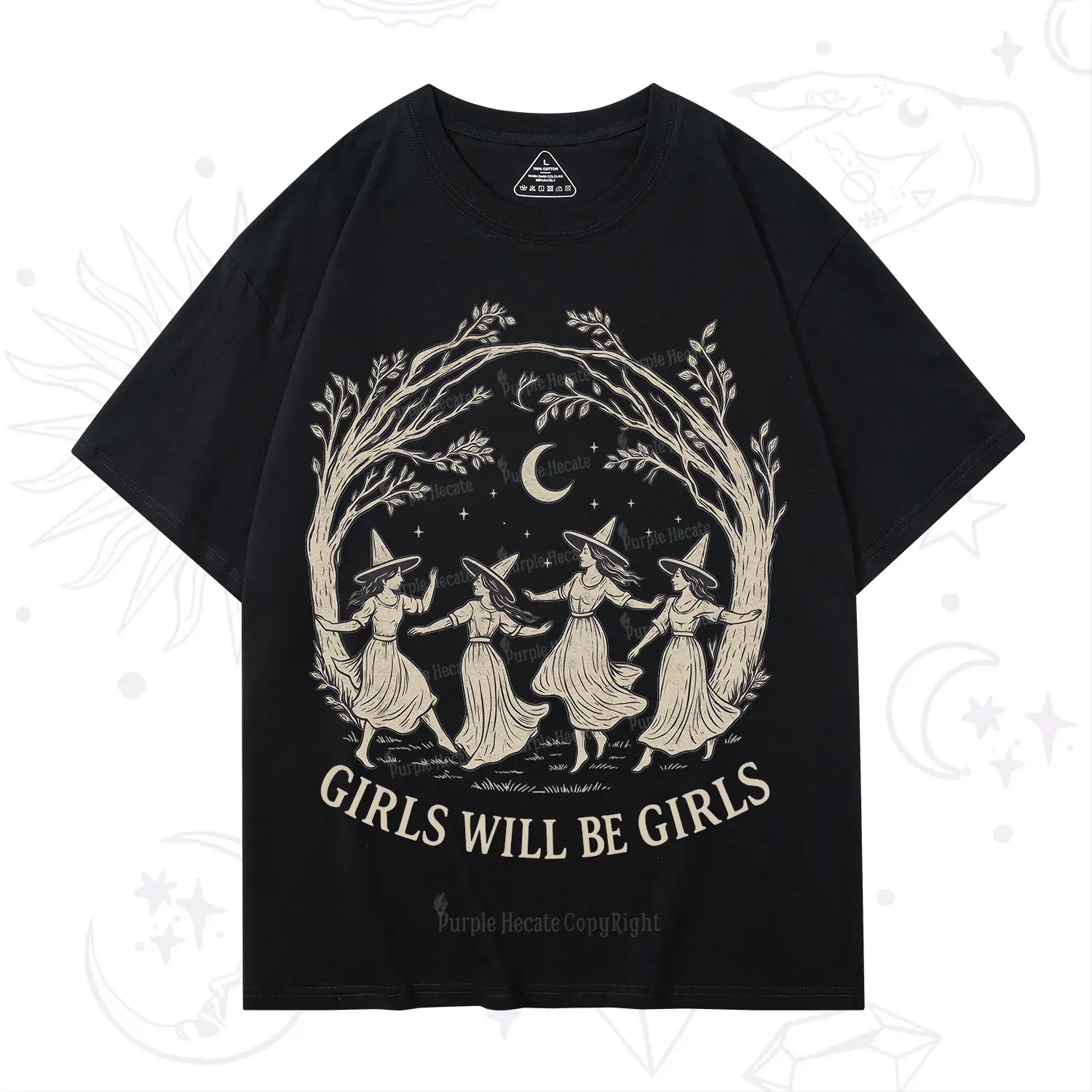 Purplehecate Girls Will Be Girls Witch T-Shirt