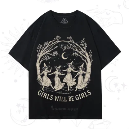 Purplehecate Girls Will Be Girls Witch T-Shirt