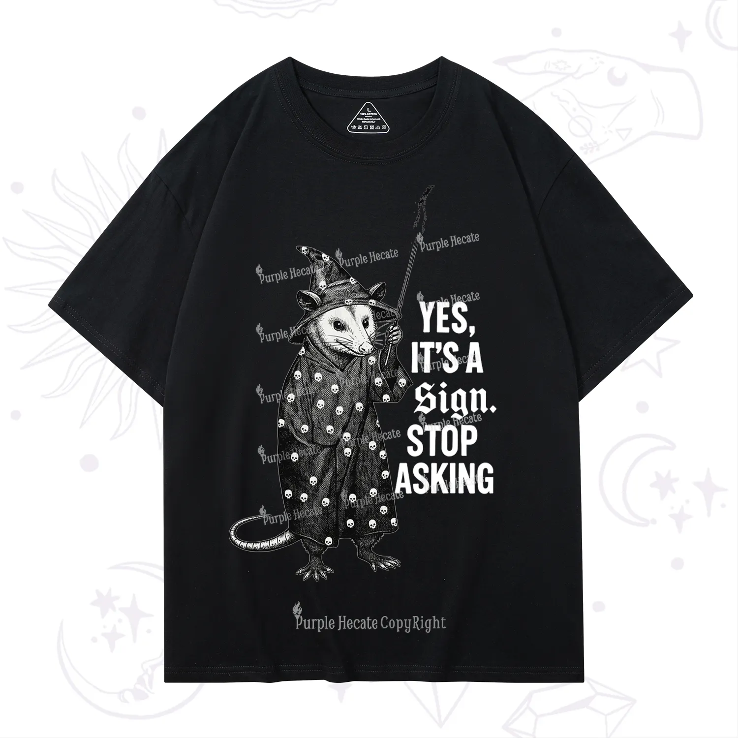 Purplehecate Yes It's a Sign Stop Asking T-Shirt