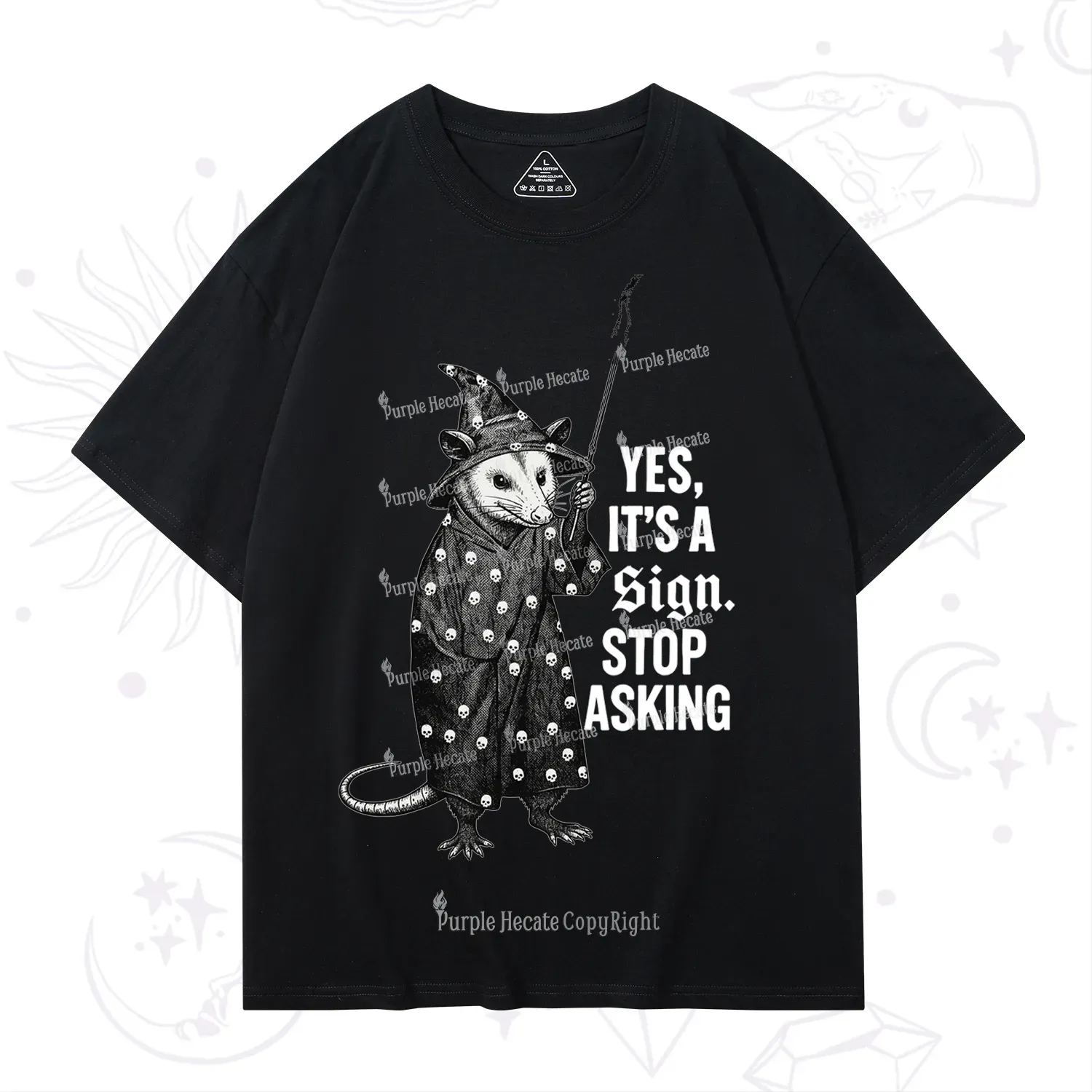 Purplehecate Yes It's a Sign Stop Asking T-Shirt