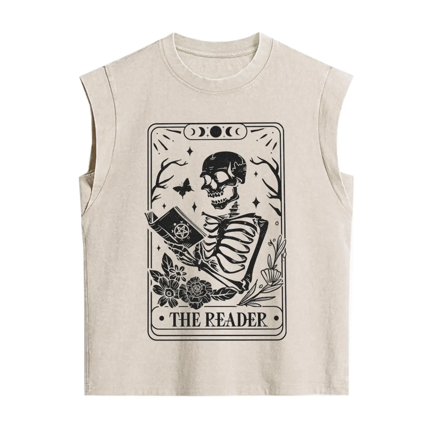Purplehecate The Reader Tarot Card Vintage Washed Tank