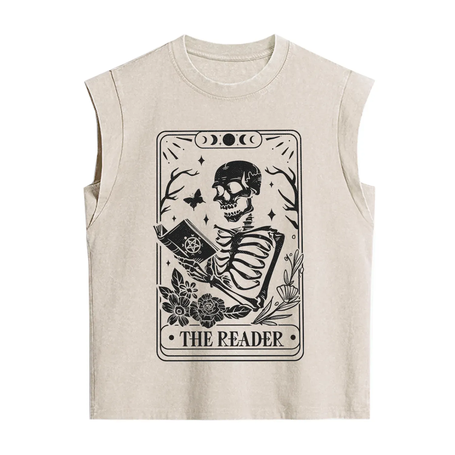 Purplehecate The Reader Tarot Card Vintage Washed Tank