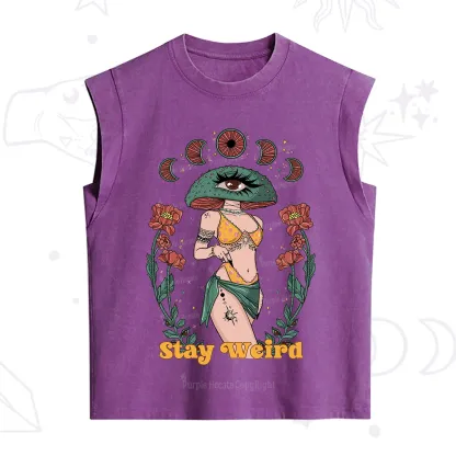 Purplehecate Stay Weird Vintage Washed Tank
