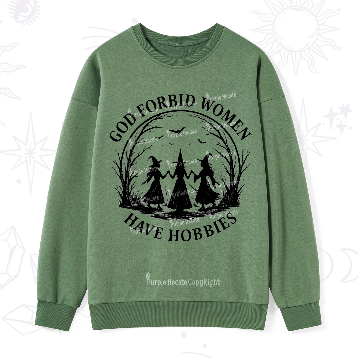 Purplehecate God Forbid Women Have Hobbies Sweatshirt
