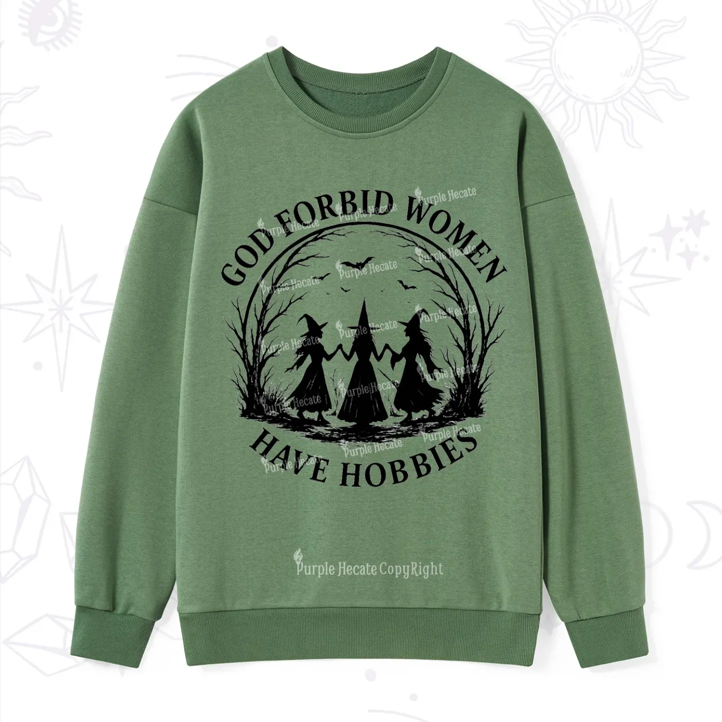 Purplehecate God Forbid Women Have Hobbies Sweatshirt
