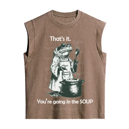 Purplehecate That's It You're Going in the Soup Vintage Washed Tank