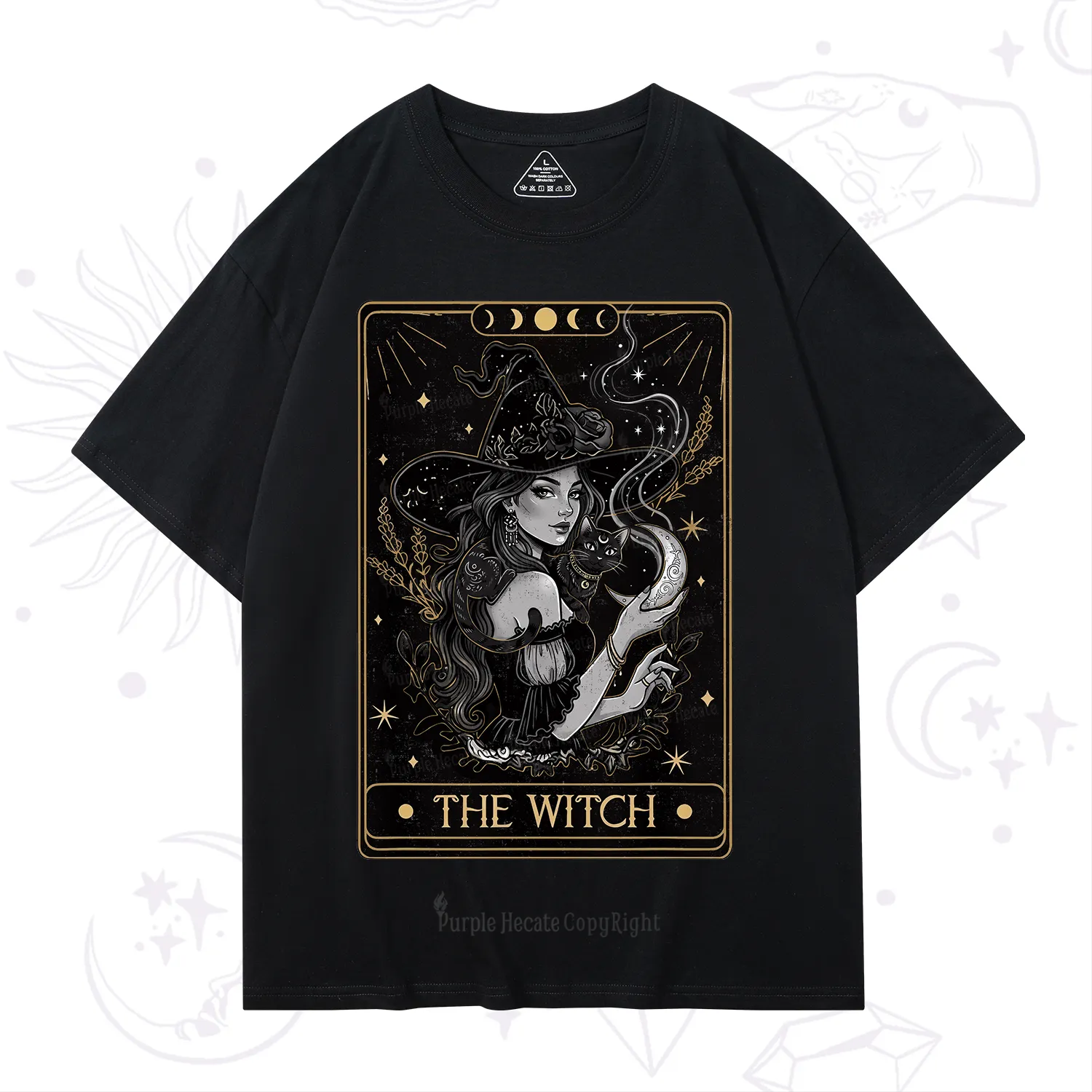 Purplehecate The Witch Enchanted Tarot Card T-Shirt