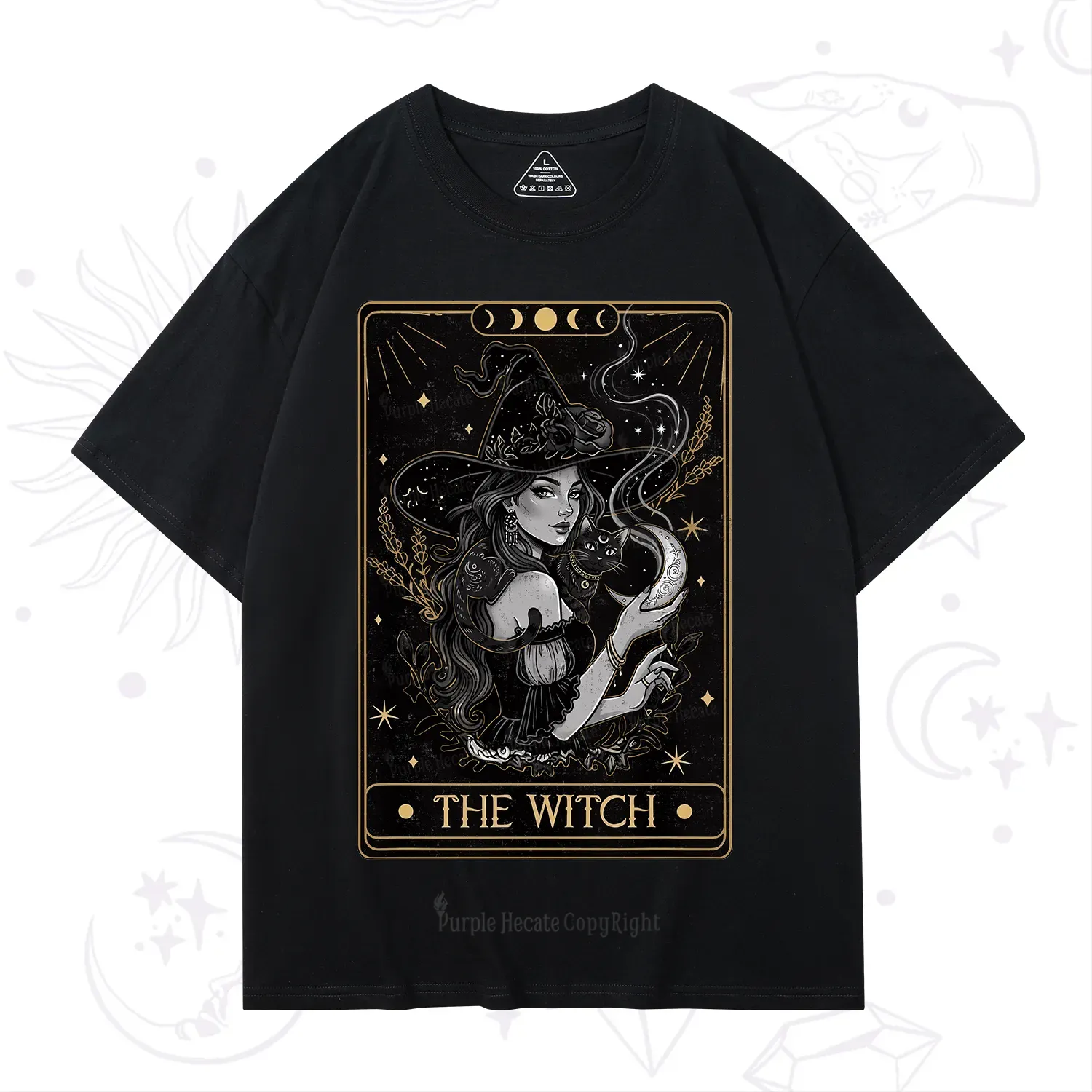 Purplehecate The Witch Enchanted Tarot Card T-Shirt