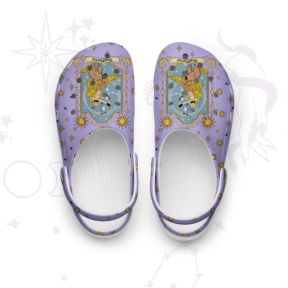 Purplehecate Sagittarius Zodiac Rubber Clogs