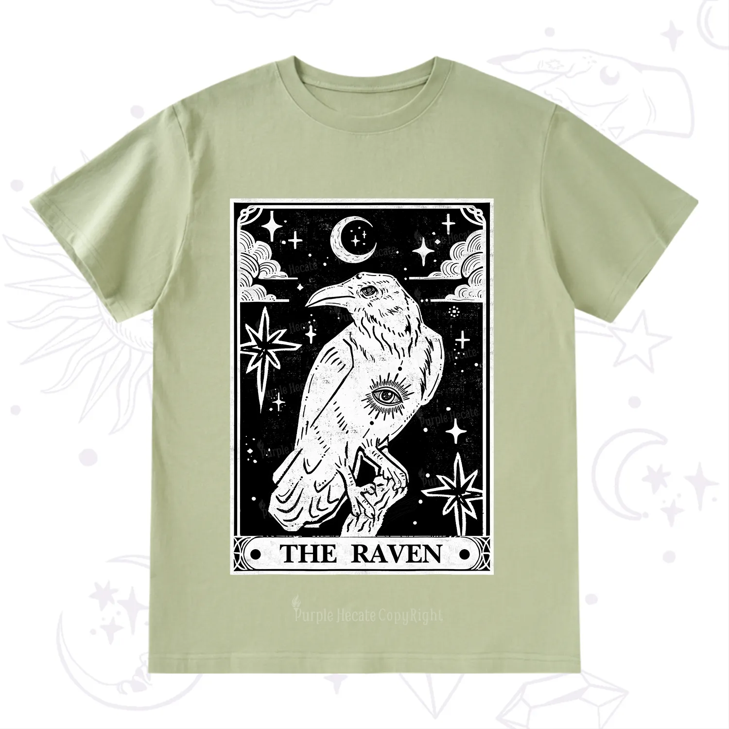 Purplehecate The Raven Tarot T-Shirt