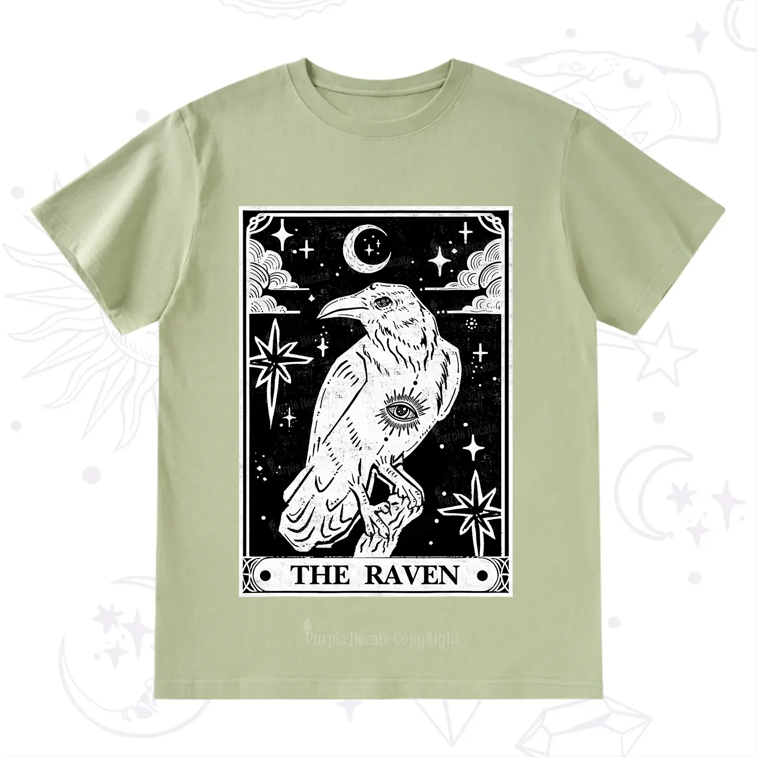 Purplehecate The Raven Tarot T-Shirt