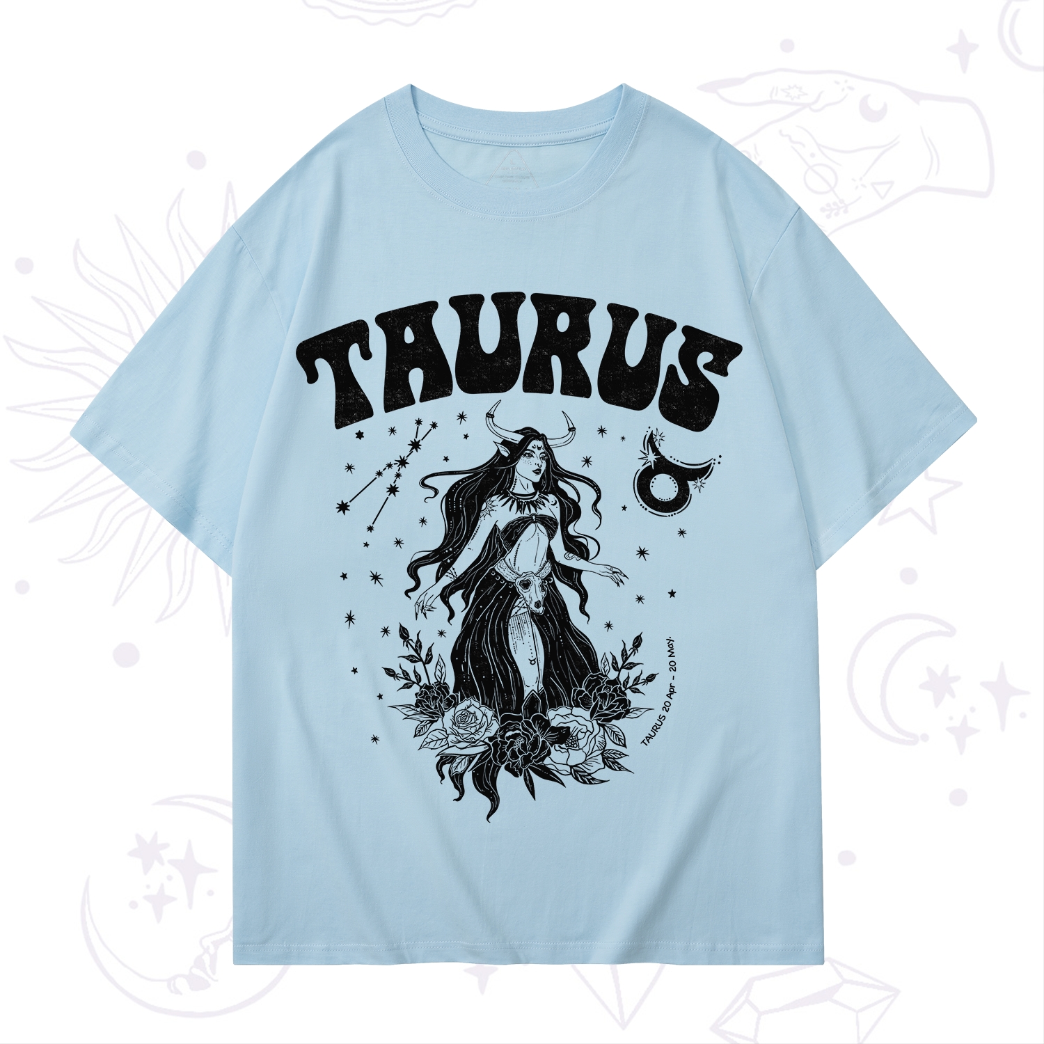 Purplehecate Taurus Zodiac Glyphs T-Shirt