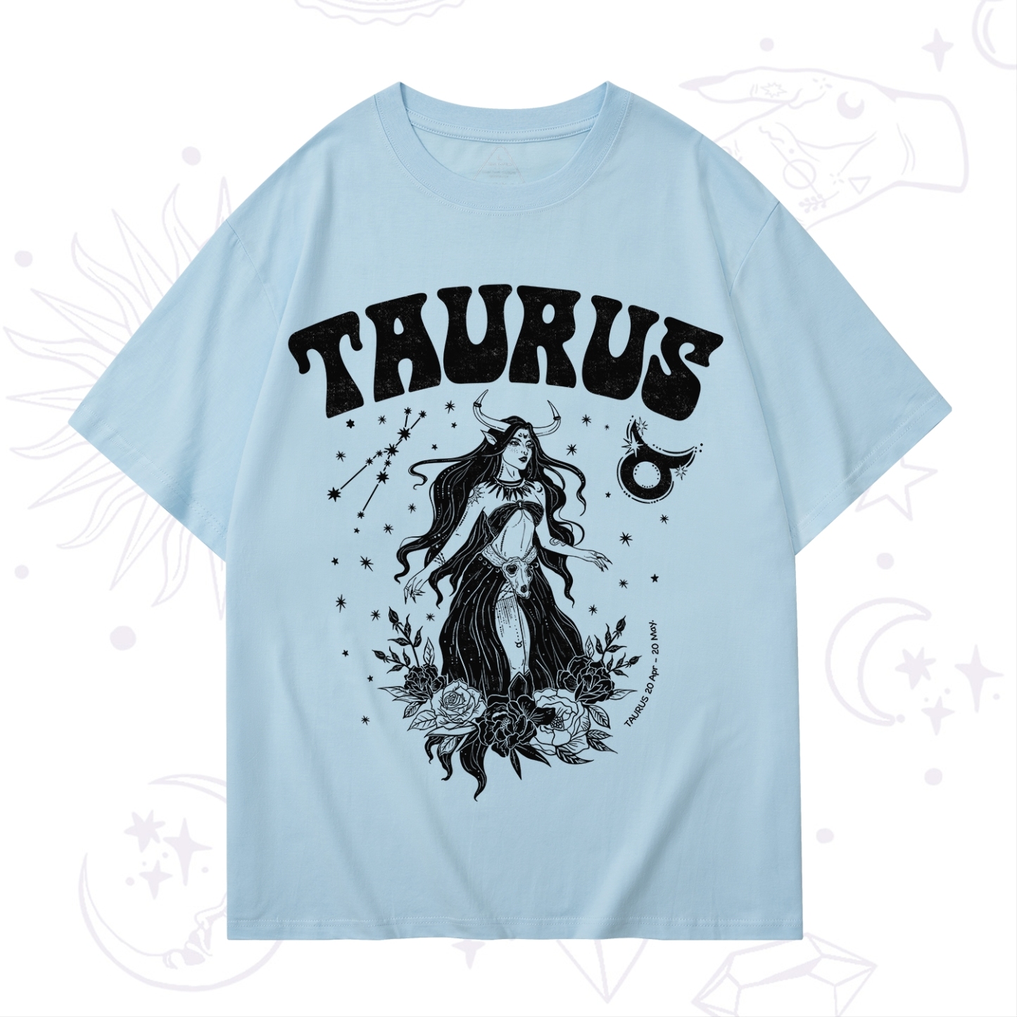 Purplehecate Taurus Zodiac Glyphs T-Shirt