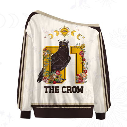 Purplehecate The Crow Off The Shoulder Graphic Jersey