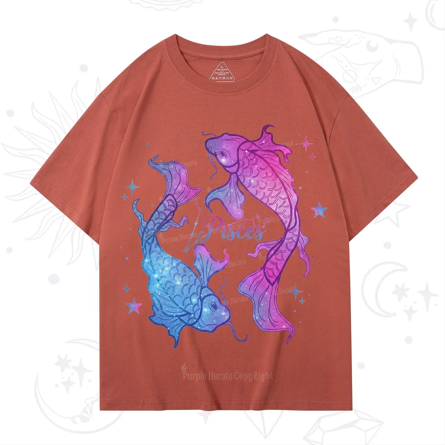 Purplehecate Pisces Zodiac T-Shirt