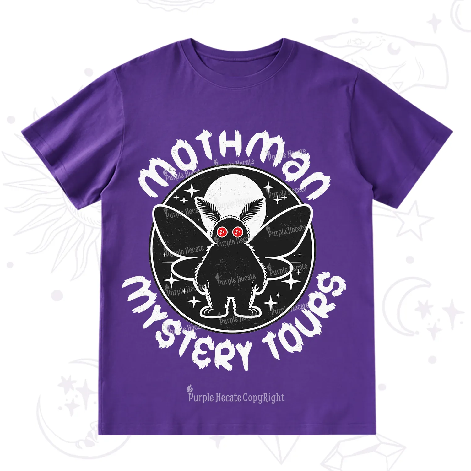 Purplehecate Mothman Mystery Tours T-Shirt