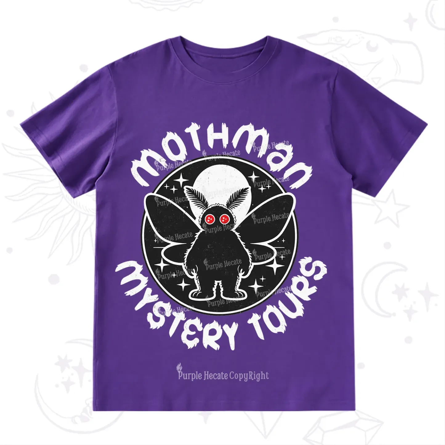 Purplehecate Mothman Mystery Tours T-Shirt
