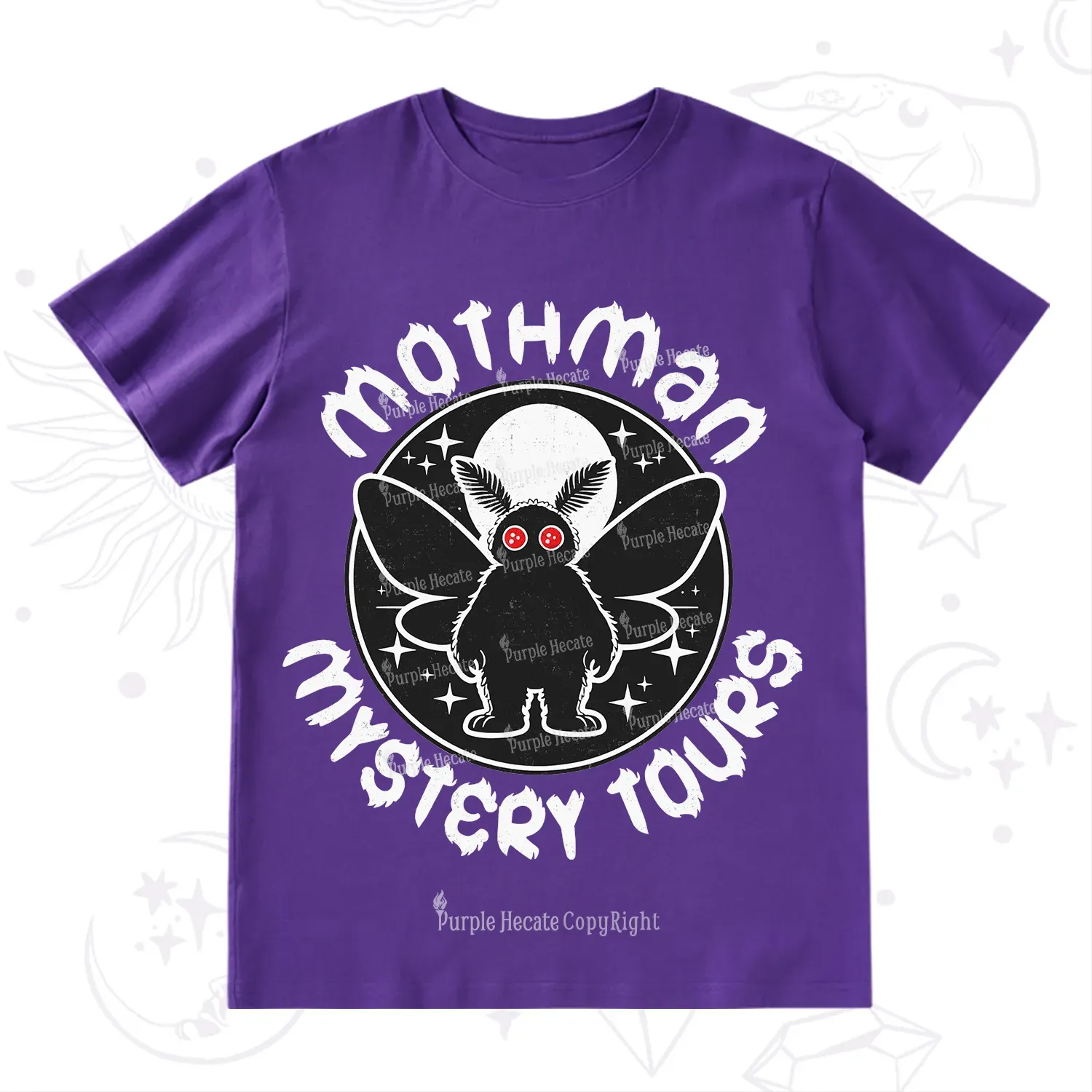 Purplehecate Mothman Mystery Tours T-Shirt
