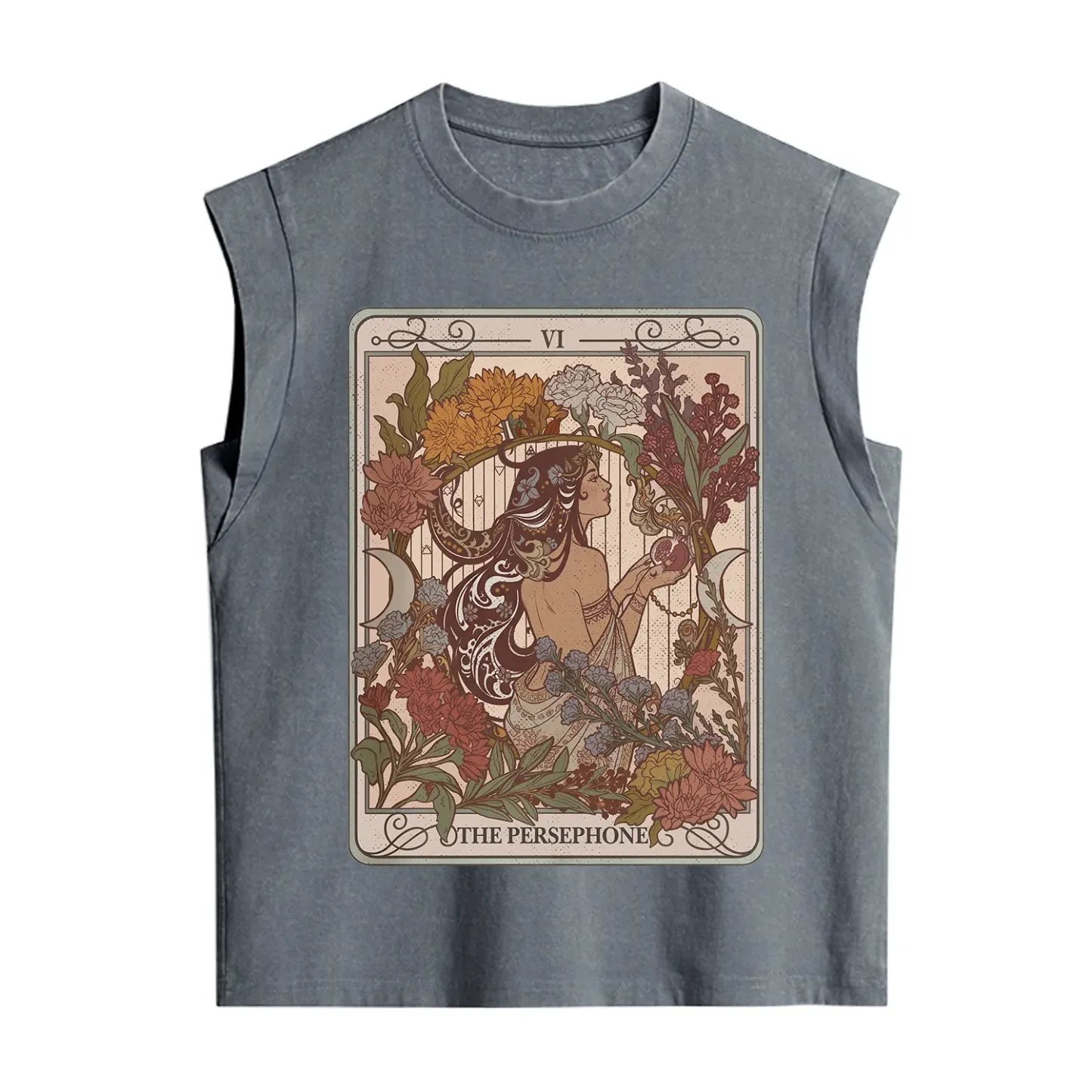 Purplehecate The Persephone Goddess Tarot Card Vintage Washed Tank