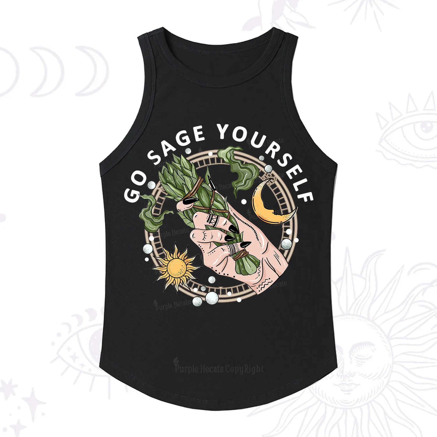 Purplehecate Go Sage Yourself Ribbed Tank Top