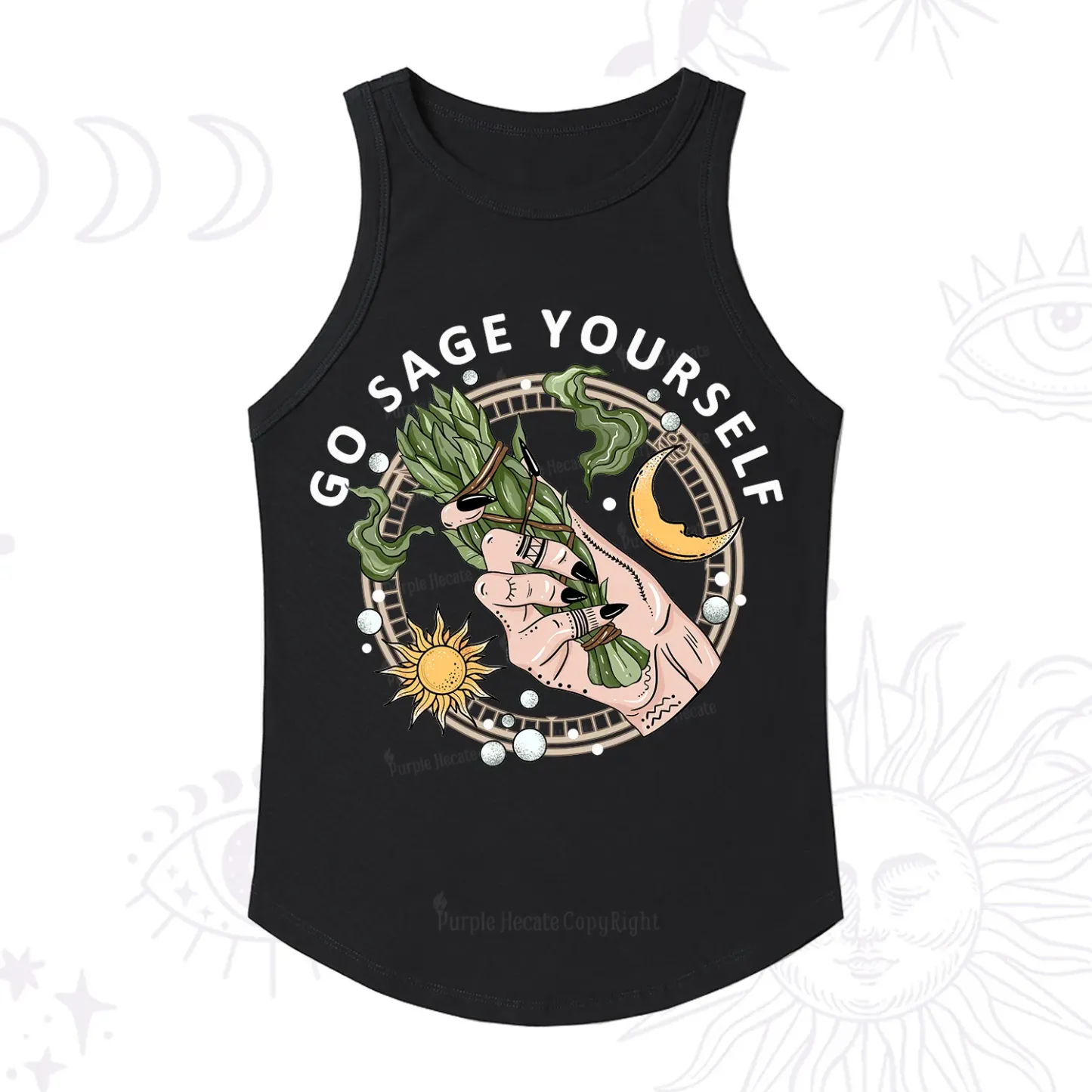 Purplehecate Go Sage Yourself Ribbed Tank Top