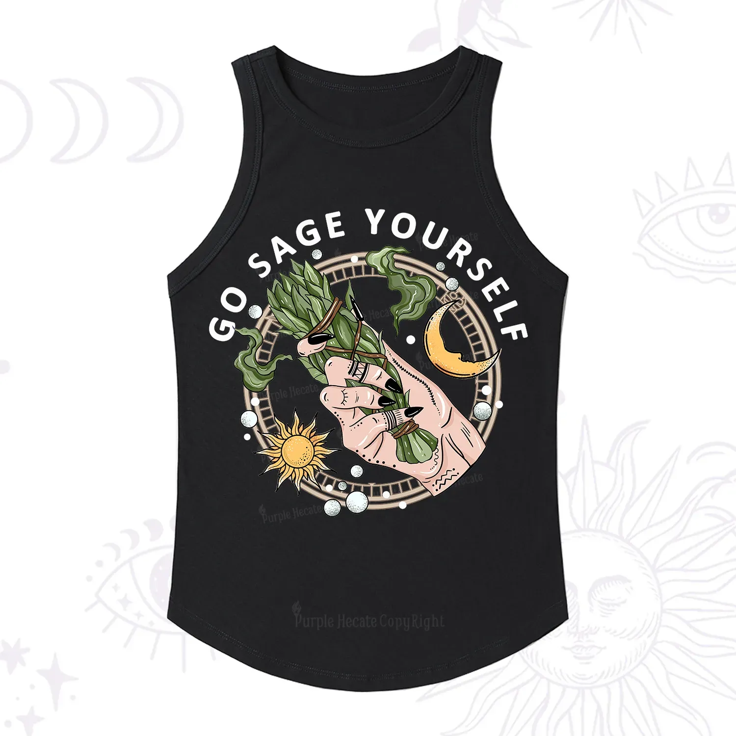 Purplehecate Go Sage Yourself Ribbed Tank Top