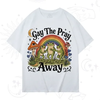Purplehecate Gay The Pray Away Frog Pride T-Shirt