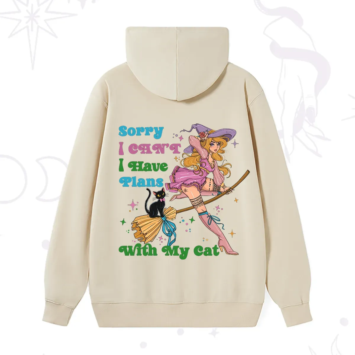 PurplehecateSorry I Can’t I Have Plans With My Cat Hoodie
